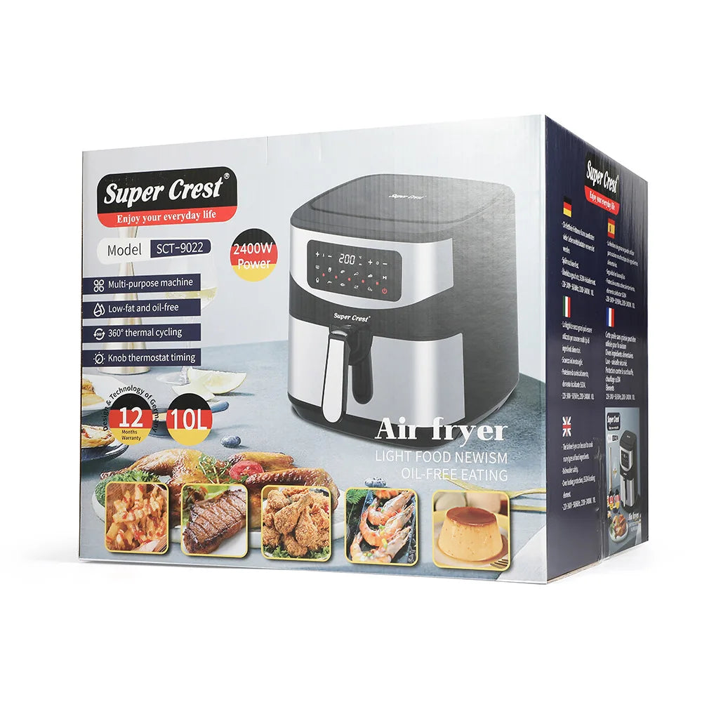 Kitchen Appliances Small Electric Air Convection Fryer Knob Oven With Bakeware and Grill